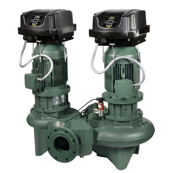 Двойной циркуляционный насос DAB DCP-GE 65-1470/A/BAQE/1,5 M MCE11/C IE3 с линейным портом, Номинальный размер трубы: фланец DN65, Тип электродвигателя: Однофазный, Модель DAB DCP-GE: DCP-GE 65-1470/A/BAQE/1,5 M MCE11/C IE3
