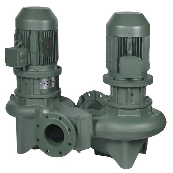 Сдвоенный центробежный насос DAB DCP-G 65-9250/A/BAQE/30 IE3 с IN-LINE соединениями, Номинальный размер трубы: фланец DN65, Тип электродвигателя: Трехфазный, Модель DAB DCP-G: DCP-G 65-9250/A/BAQE/30 IE3